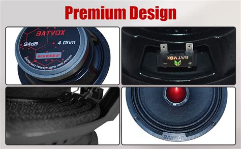 Amazon H Yanka Batvox Midrange Speakers Car Audio Watts