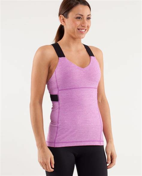 Lululemon Push Ur Limits Tank Brisk Bloom Black White Black Lulu