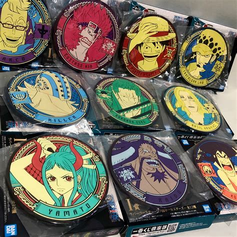 One Piece Wano Arc Act 3 Rubber Coaster Ichiban Kuji Anime Merch