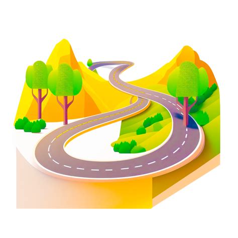 Cartoon Road Transparent 23337453 PNG