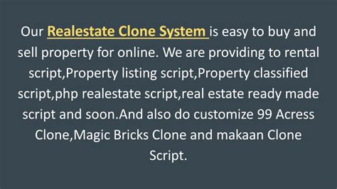 PPT Realestate Clone Script DOD IT SOLUTIONS PowerPoint