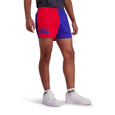 Limited Edition Flag Red Blue Canterbury Harlequin Shorts Unisex