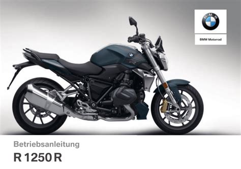 2019 BMW Motorrad R 1250 R Betriebsanleitung 285 Pages PDF Manual