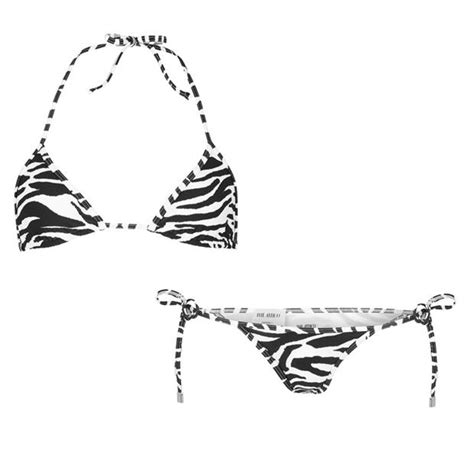 THE ATTICO Zebra Tie Bikini Studio