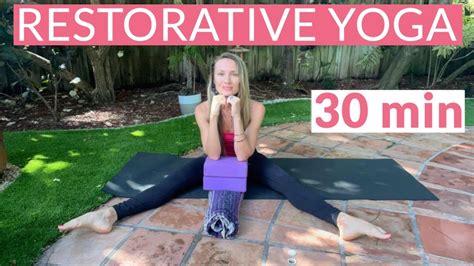 Restorative Yoga For Sleep Stress Relief And Gentle Stretch All