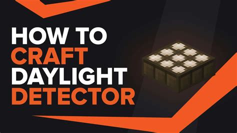 How To Make Daylight Detector In Minecraft