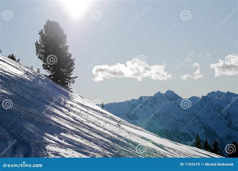 Snowy winter mountains stock image. Image of background - 7702479