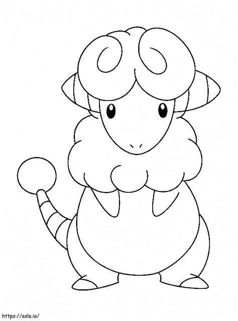 Flaaffy Gen 2 Pokemon Coloring Page