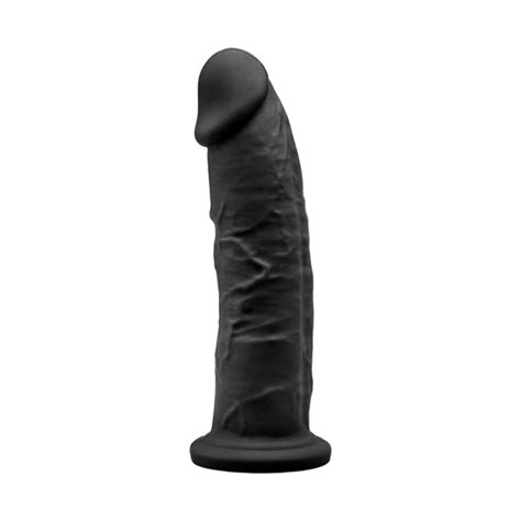 SILEXD Premium Silicone Dildo Model 2 7 5 19 2 Cm Black