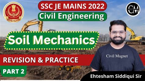 Soil Mechanics Part Ce Revision And Practice Ssc Je Mains