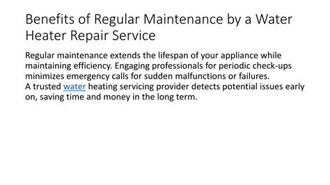 PPT Professional Water Heater Repair Services Efficiency Restored