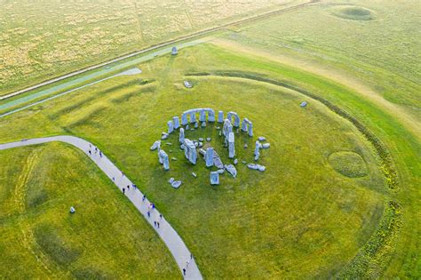 Stonehenge Viewed From Above UNESCO World Heritage Site Salisbury