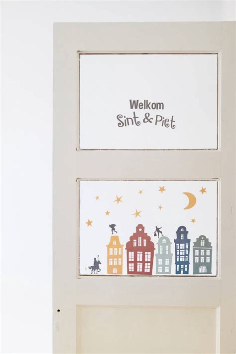 Folat Raamstickers Huizen Welkom Sint Piet Stuks Bol