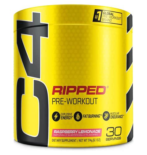 Buy Cellucor C4 Ripped Pre Workout Powder Raspberry Lemonade 174g