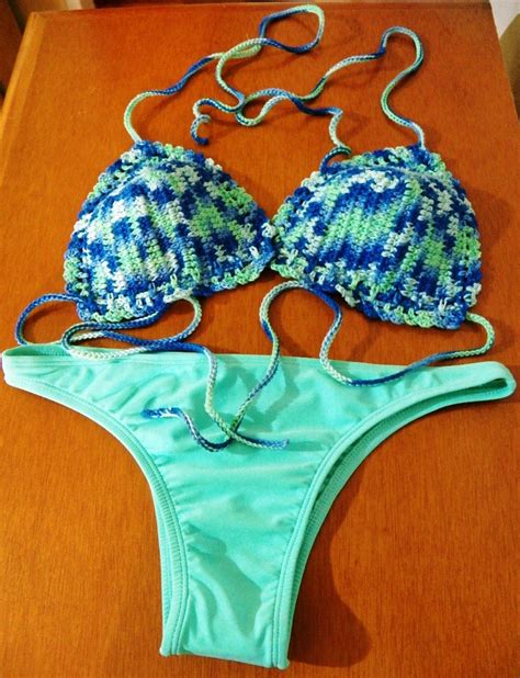 Bikini Jaspe Em Crochet Elo Produtos Especiais