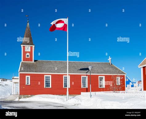 Church Of Our Savior In The Old Town Of Nuuk Capital Of Greenland