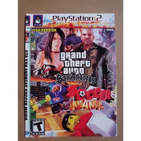 Jual Kaset Game PS 2 GTA SA MOD Soccer Mania Kaset Game PS2 Cover