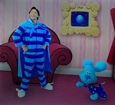 Pin On Blues Clues And You Pajama Party With Blue Dinosaur Stuffed