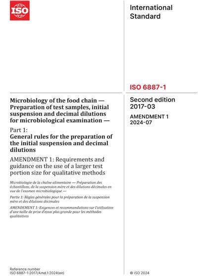 Iso Amd Amendment Microbiology Of The Food