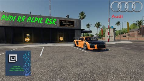 Farming Simulator Audi R Alpil Rsr Mod Pc Youtube