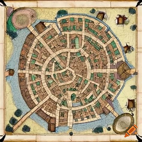 Generate A Dandd Styled City Map From The Following Description The City