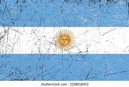 Vector Dirty Scratched Argentina Flag Stock Vector (Royalty Free ...