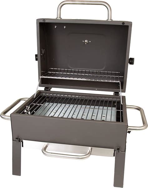 ACTIVA Tischgrill Holzkohle Angular ToGo I Camping Grill Mit Deckel