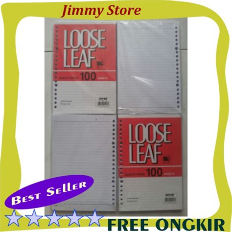 Jual STOK SISA 9 SAJA BURUAN Loose Leaf Joyko A5 100 Lembar