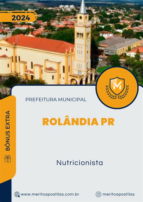 Apostila Nutricionista Prefeitura De Rolândia Pr 2024 Mérito Apostilas