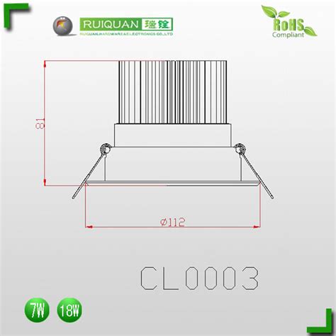 Led7w塑胶天花灯冷锻散热器 东莞市瑞铨五金电子有限公司