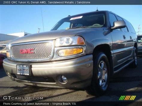 Sandalwood Metallic 2003 Gmc Yukon Xl Denali Awd Sandstone Interior Vehicle