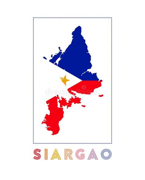 Logotipo De Siargao Afiche De Burro Con Mapa De Ilustraci N Del