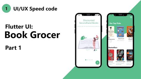 The Book Grocer Flutter Ui Speed Code Part Youtube