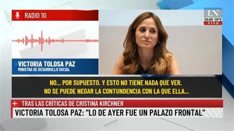 Tolosa Paz El Destrato De Cfk Hacia M No Se Me Va A Borrar F Cil