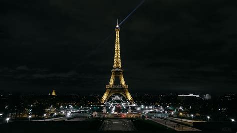 Eiffel Tower Paris Night City City Lights France 4k Hd Wallpaper