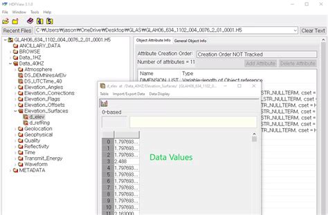 How Do You Extract Elevation From Glas Hdf5 Altimetry Data To Text