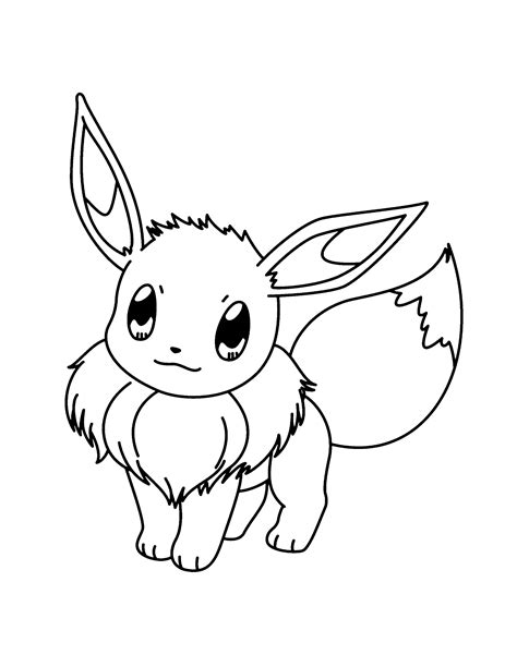 Pokemon Kleurplaat Eevee