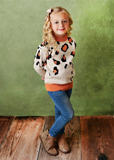 The Lyla Leopard Crew Neck Sweater Ladybugs Boutique Llc