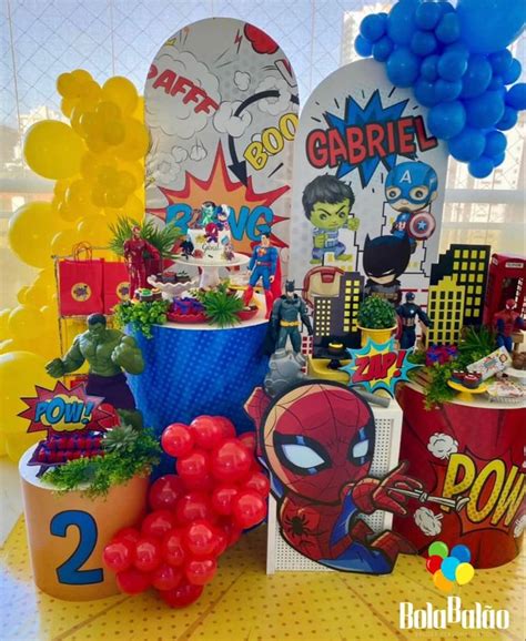 Decor vingadores baby Cumpleaños de los vengadores Fiesta de