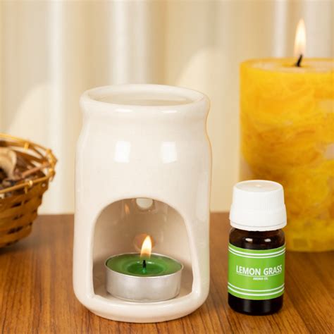 Auradecor Aroma Oil Burner T Set Lemongrass