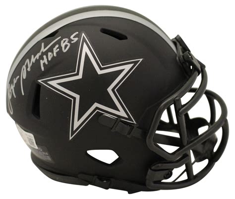 Roger Staubach Signed Dallas Cowboys Eclipse Mini Helmet Hof 85 Beckett