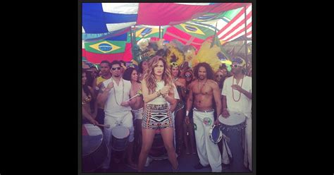 Jennifer Lopez Claudia Leitte e Pitbull gravam clipe da música da Copa