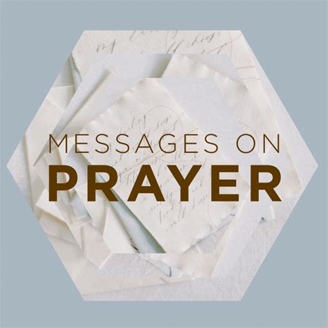 Messages on Prayer