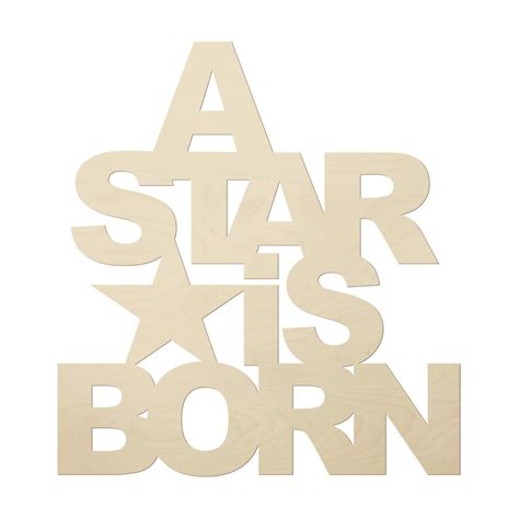 Holzbuchstaben A Star Is Born Wall Art De