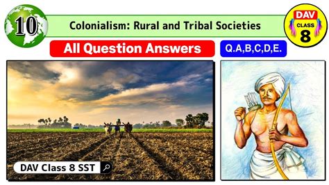 Colonialism Rural And Tribal Societies Dav Class 8 Sst Chapter 10