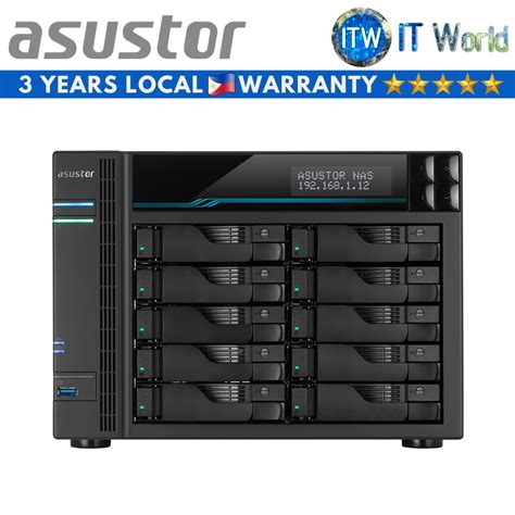 Asustor Lockerstor 10 AS6510T 10-Bays Network Attached Storage (NAS ...