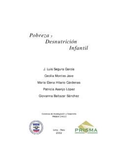 Pobreza Y Desnutrici N Infantil Pobreza Y Desnutrici N Infantil