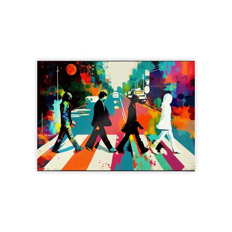 Abbey Road Poster Beatles Abbey Road Album Cover Abstract Painting on ...