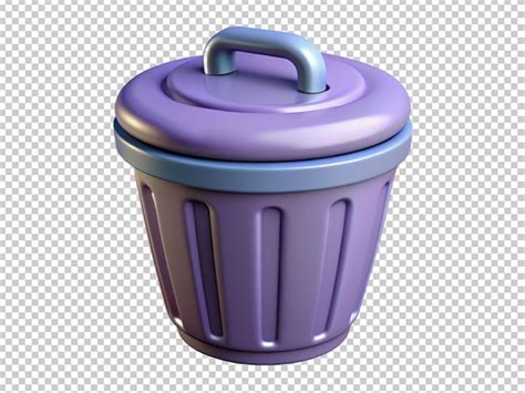 Trash Can Premium AI Generated PSD