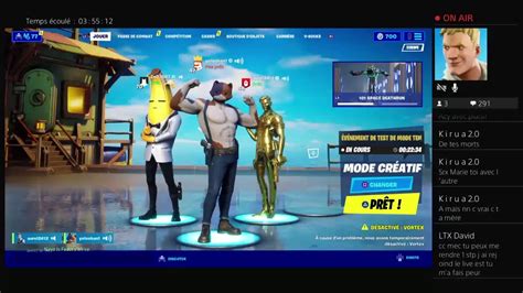 Live fortnite abonnés vous je rend fait ta pub et créatif sur